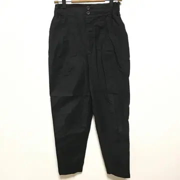 팬츠 블랙 하의 면 코튼 캐주얼 무지 페이크 포켓