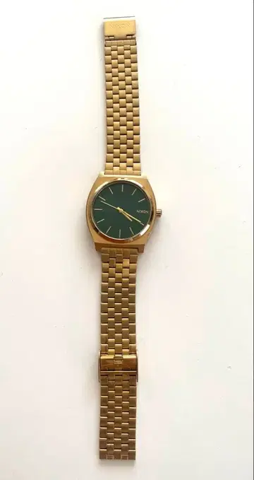 골드 그린 다이얼 캐주얼 시계