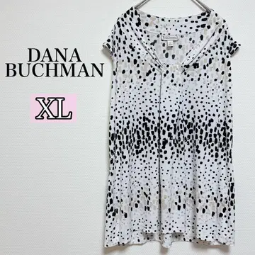 DANA BUCHMAN 도트 무늬 슬리브리스 튜닉 [ XL ] 새상품급