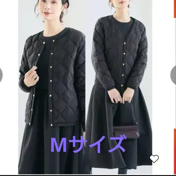 coca 워셔블 골드 버튼 이너 다운 자켓 블랙 M