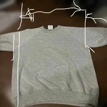 반팔 맨투맨 래글런 L 사이즈 MADE IN USA