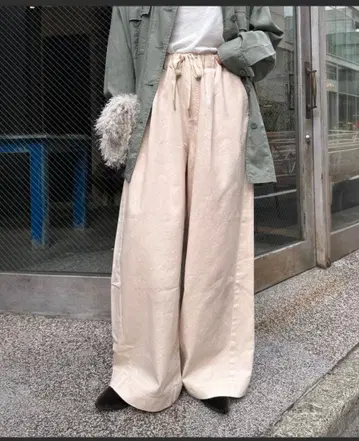 차오패닉 티피 스타일업 부드러운 와이드 이지 팬츠