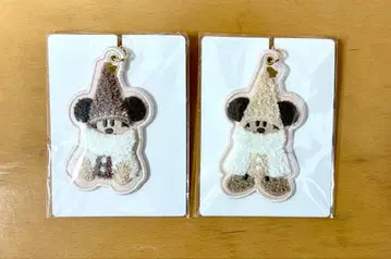 릴린린 키체인 화이트 브라운 2개 세트 디즈니 크리스마스