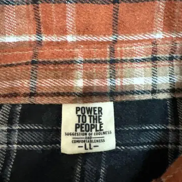 POWER TO THE PEOPLE 멀티 체크 플란넬 셔츠 LL