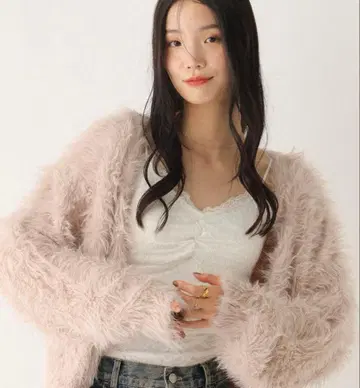 [ Heather ] 샤기 튜닉 가디건 택 포함 미사용 새상품