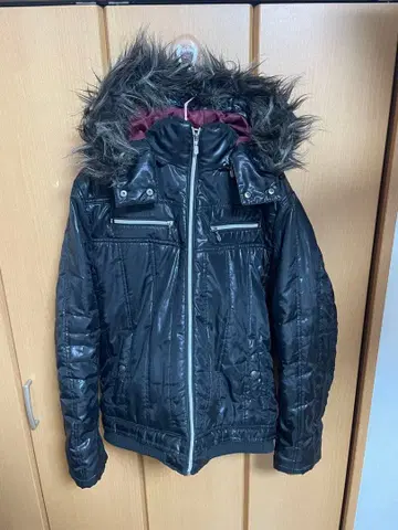 archive 퍼 다운 광택 그런지 헤이세이 갸루 남자 Y2K