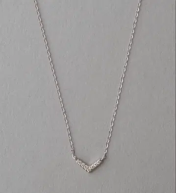 K10WG 레이어 다이아몬드 목걸이