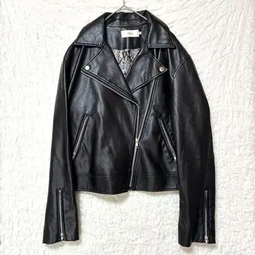 [ AZUL by MOUSSY ] 블랙 라이더 자켓 M