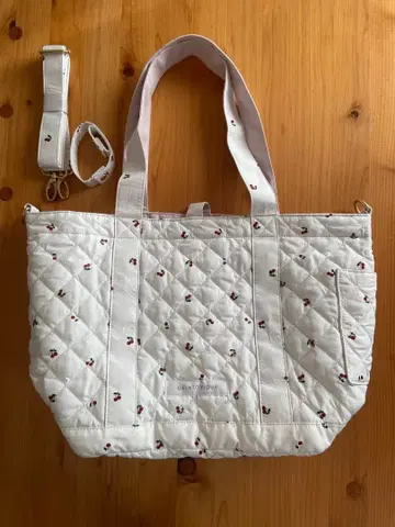 젤라또피케 체리 패턴 마더백 퀼팅 리버서블