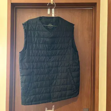 UNITED ARROWS 블랙 다운 베스트 XL