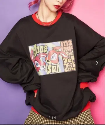 쥬에티 x 안나수이 / 콜라보 'KOZIK' 트리밍 풀오버