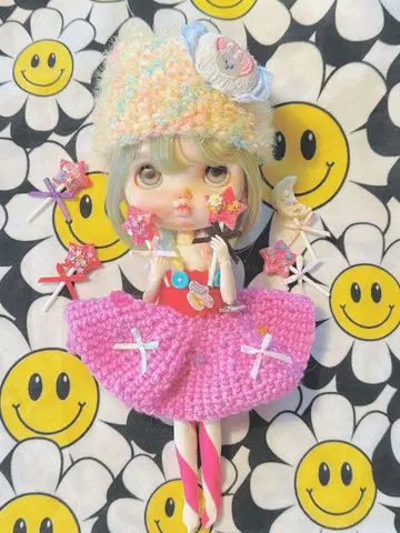 네오 브라이스 파스텔 니트 드레스 브라이스 아웃핏 의류 모자