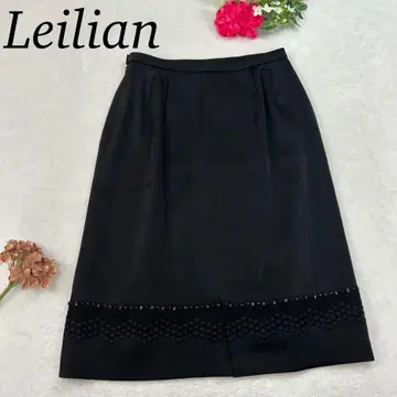 J555 미사용 새상품 L 레리안 미디 스커트 블랙 여성용