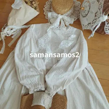 사만사 모스모스 자수 레이스 원피스