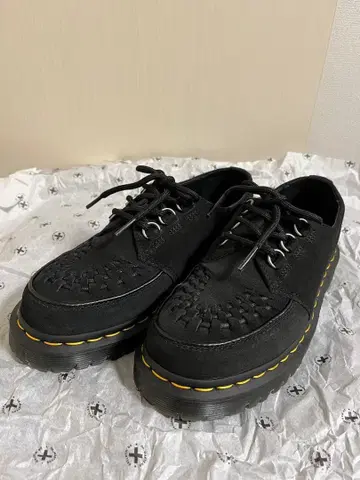 닥터마틴 라무지 스웨이드 블랙 UK4 23cm