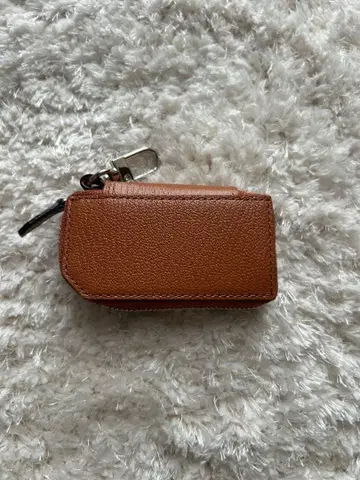 L'arcobaleno 가죽 키케이스 브라운