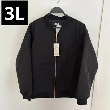 여성용 빅 사이즈 블랙 퀼팅 자켓 3L