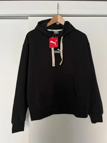 새상품 PUMA 푸마 로고 맨투맨 후디 블랙