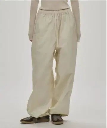 Nylon Drawstring Pants ECRU 36