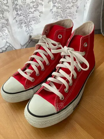 [새상품급] CONVERSE 올스타 레드 하이컷 26.5