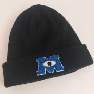몬스터 주식회사 로고 블랙 니트 모자 (57.5cm)