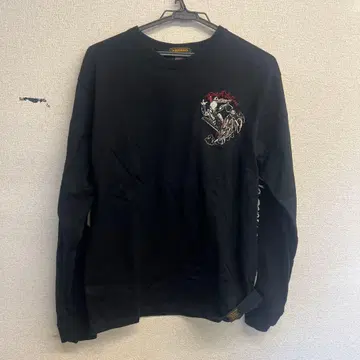 VANSON 블랙 긴팔 티셔츠 L