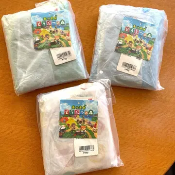 미사용 새상품 UNIQLO 동물의 숲 포켓터블 백 3종 세트