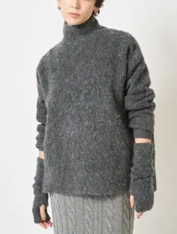 윔 가젯 THE PAUSE 암워머 SET 풀오버 그레이