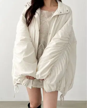 Heather 볼륨 개더 블루종