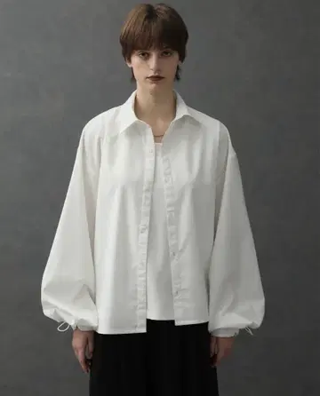 하이 스탠다드 TR 드로 코드 벌룬 슬리브 긴팔 셔츠