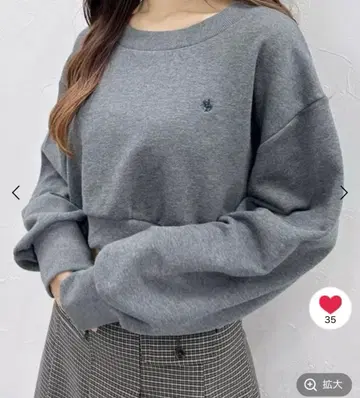 [미사용] Heather POLO BCS 숏 쭈리 맨투맨(그레이)