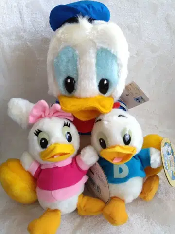 도쿄 디즈니랜드 도널드 덕 봉제 인형 세트