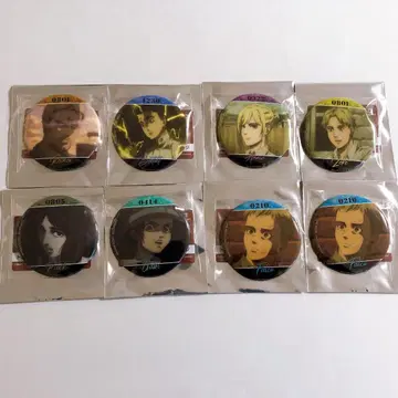 진격의 거인 캔뱃지 묶음 판매 라이너, 베르톨트, 지크, 애니, 피크