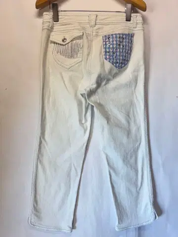 이타리야 이탈리아 스팽글 화이트 데님 일본제 백 포켓 11