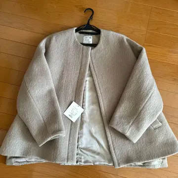 MICA&DEAL 베이지 노카라 자켓 프리 사이즈