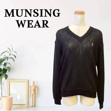 zG323 [ M ] MUNSING WEAR 긴팔 니트 시스루