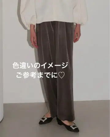 [ 새상품 ] OHGA VELOR PANTS 블랙 S 사이즈