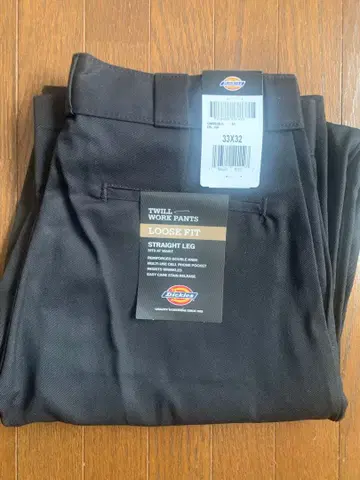 새상품 [ DICKIES ] 33x32 더블니 LOOSE FIT 블랙