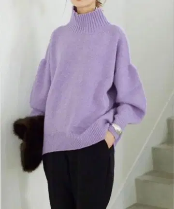 SLOBE IENA 슬로브 이에나 RICHESS 하이넥 풀오버