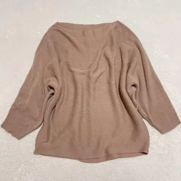 안티카 돌먼 코튼 니트 내추럴 모드 성숙 캐주얼 F