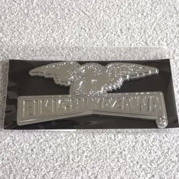 야자와 에이요시 엠블럼 스티커 실버 독수리 로고