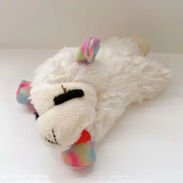 람 초퍼 봉제 인형 파스텔 레인보우 아메토이