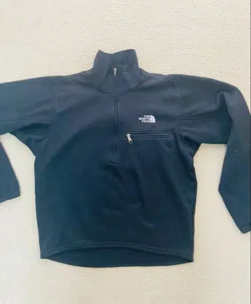 The North Face 블랙 플리스 하프 지퍼 여성용