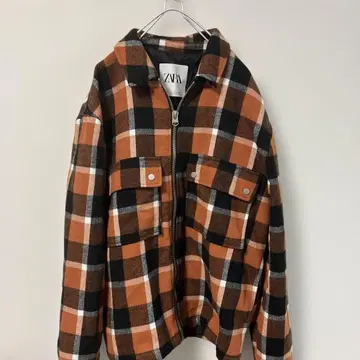 ZARA 자라 체크 자켓 아우터