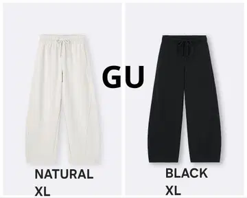 GU 맨투맨 배럴 레그 팬츠 XL