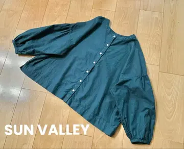 SUN VALLEY [선밸리] 제품 염색 옥스 면 2way 블라우스