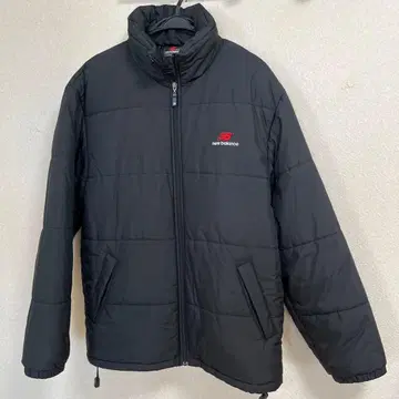 [new balance] 남성용 패딩 자켓 블랙 L