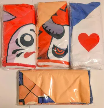 Crazy Raccoon 후드 부착 타월 4종