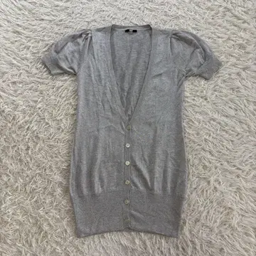 SLY (슬라이) V넥 가디건 반팔 롱 가디건