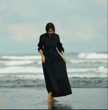 블랙 롱 원피스 베스트 포함